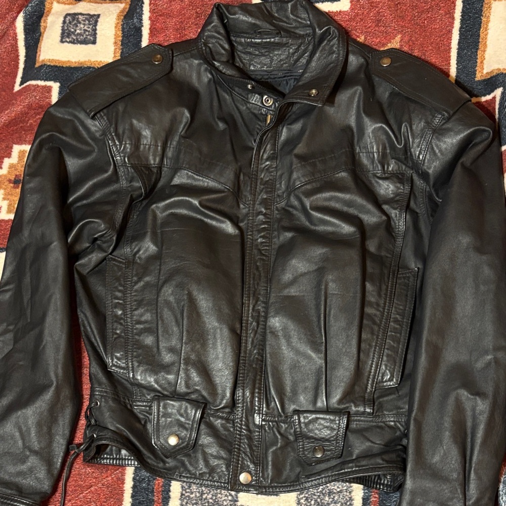 Women's Black Leather Jacket